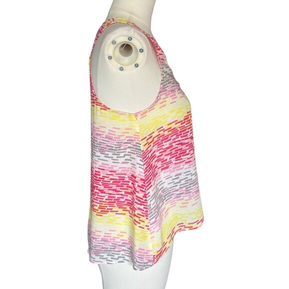 Hang Ten Multicolored V-Neck Sleeveless Button Front Lightweight Top Women's XS - Picture 5 of 9